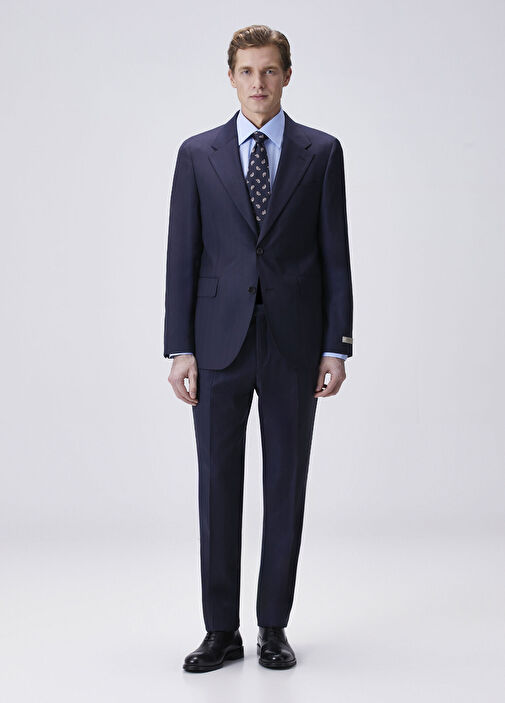 Drop 7 Lacivert Yün Takım Elbise