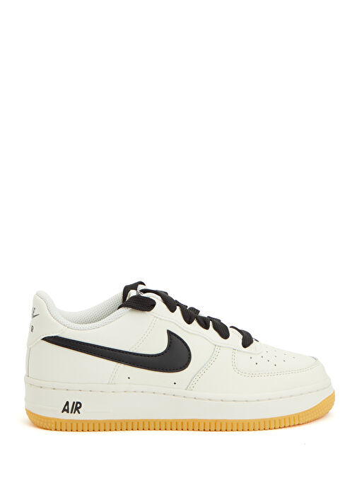Air Force 1 LV8 3 Siyah Gri Çocuk Deri Sneaker - Görsel 2