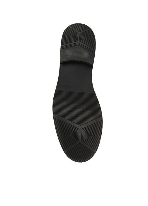 Lacivert Püskül Detaylı Kadın Deri Loafer - Görsel 6