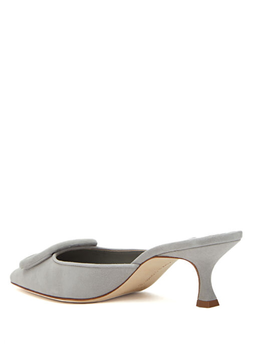 Maysale Lacivert Kadın Süet Terlik - Görsel 4