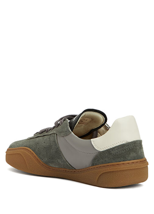 Bars Gri Kadın Deri Sneaker - Görsel 4