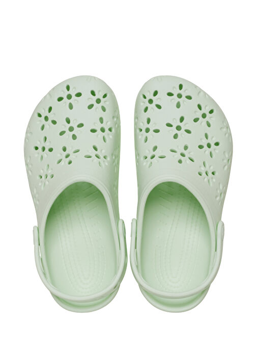 Classic Floral Cut Out Kadın Terlik - Görsel 4