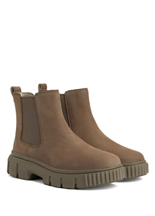 Greyfield Haki Kadın Deri Bot - Görsel 3