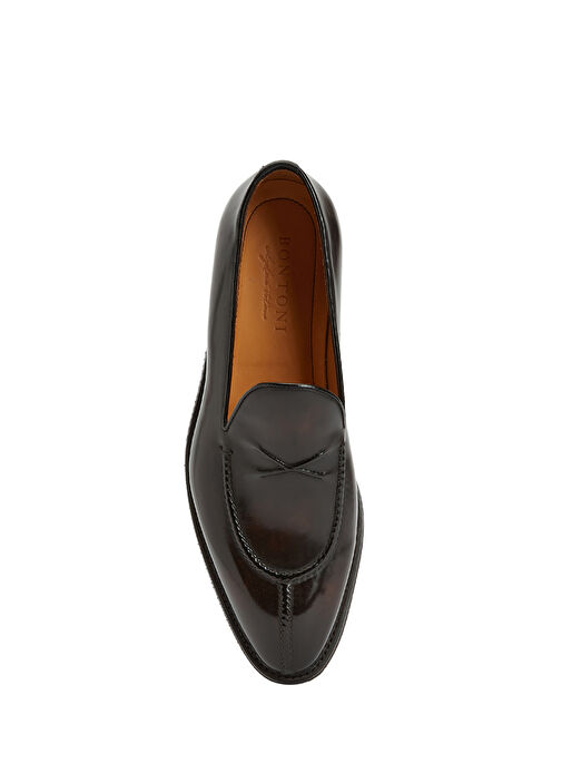 Kahverengi Erkek Deri Loafer - Görsel 5