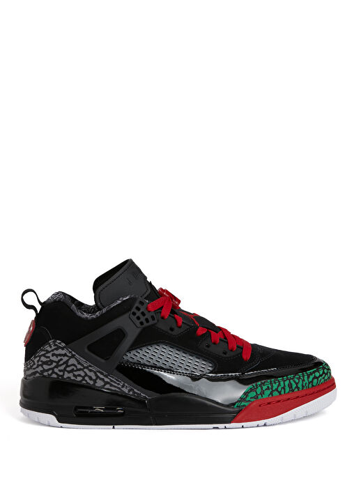 Jordan Spizike Low Siyah Gri Erkek Deri Sneaker - Görsel 2