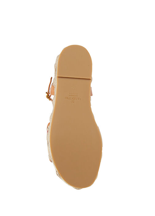 VLogo Kırmızı Bej Kadın Espadril - Görsel 5