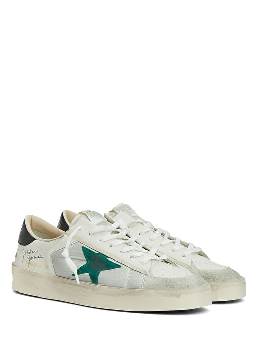 LTD Edition Beyaz Silver Erkek Deri Sneaker - Görsel 3