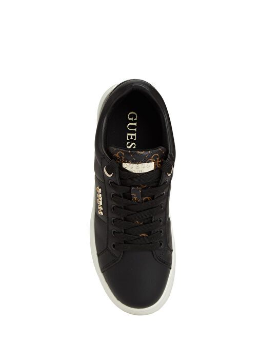 Welli Siyah Kahve Kadın Deri Sneaker - Görsel 5