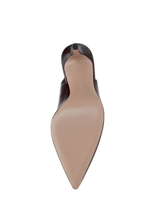 Beymen Collection Beymen Collection Essential Koyu Kahverengi Deri Topuklu Ayakkabı Basketbol Ayakkabıları | Beymen Koyu Kahverengi - 6. görsel