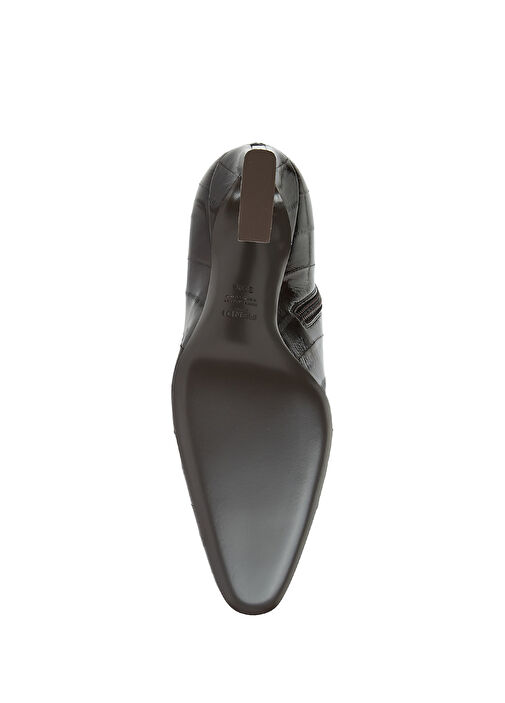 Koyu Kahverengi Kadın Deri Bot - Görsel 6