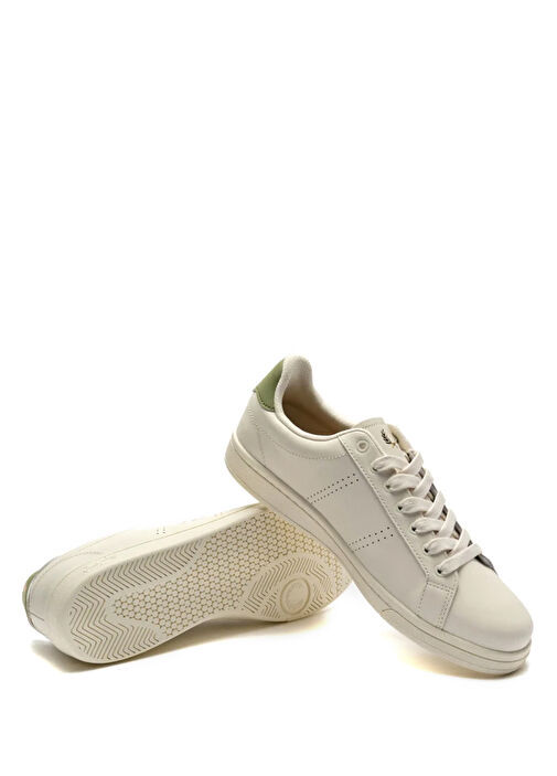 Beyaz Unisex Deri Sneaker - Görsel 4