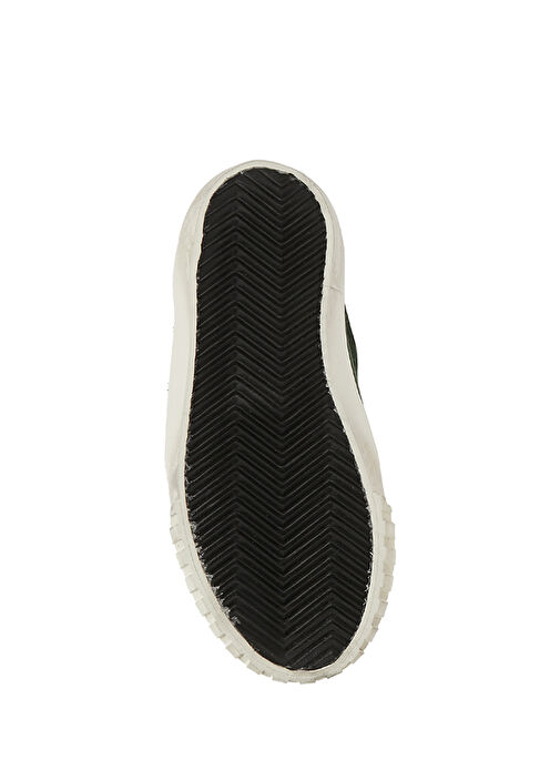 Old School Koyu Yeşil Unisex Çocuk Deri Sneaker - Görsel 6