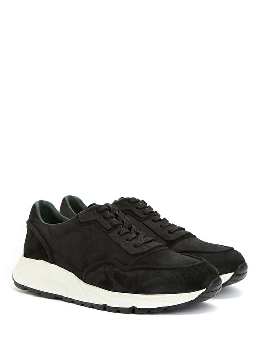 Siyah Erkek Süet Sneaker - Görsel 3