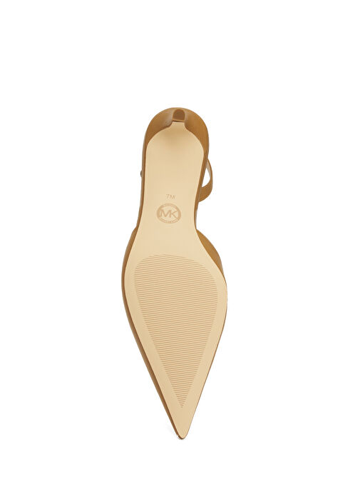 Lena Bej Deri Topuklu Ayakkabı - Görsel 6