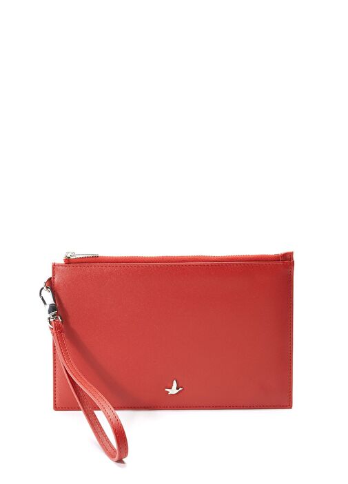Kırmızı Kadın Deri Cüzdan