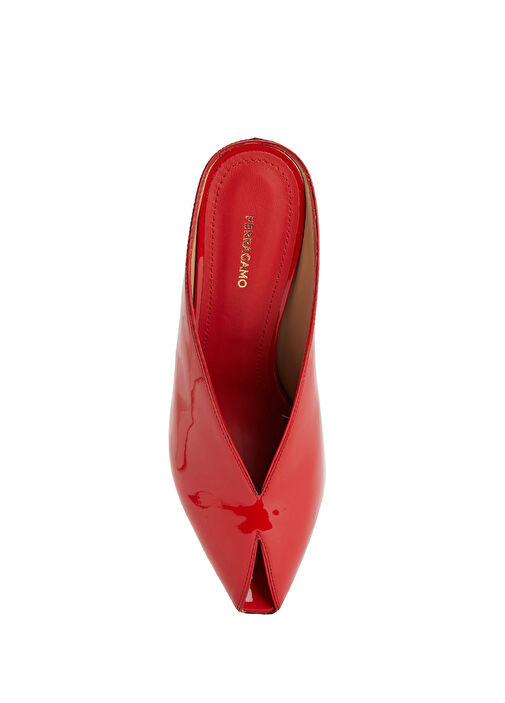 Alicia Kırmızı Kadın Deri Terlik - Görsel 5