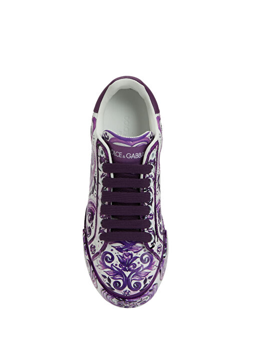 Portofino Mor Kadın Deri Sneaker - Görsel 5