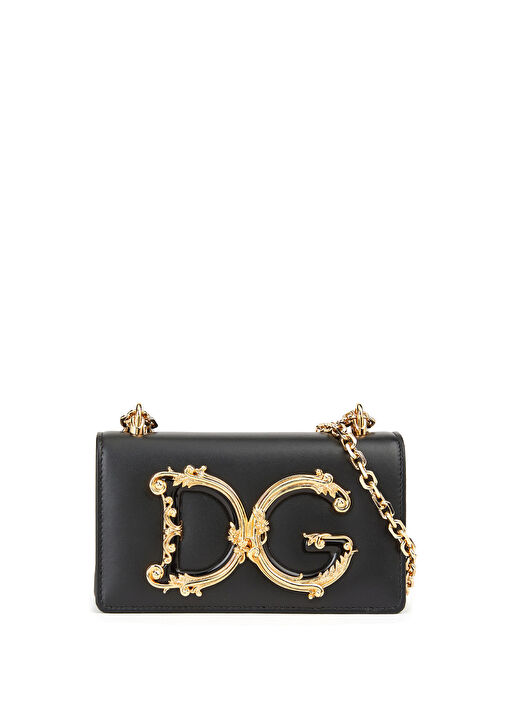 DOLCE&GABBANA パーティ　バッグ　DG girls Dolce&Gabbana Siyah Kadın DG Girls Siyah Kadın Deri Çanta 1672815