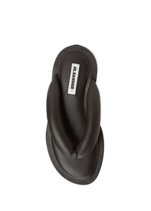 Kahverengi Kadın Deri Terlik - Görsel 5