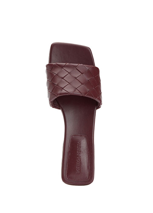 Parco Bordo Kadın Deri Terlik - Görsel 5