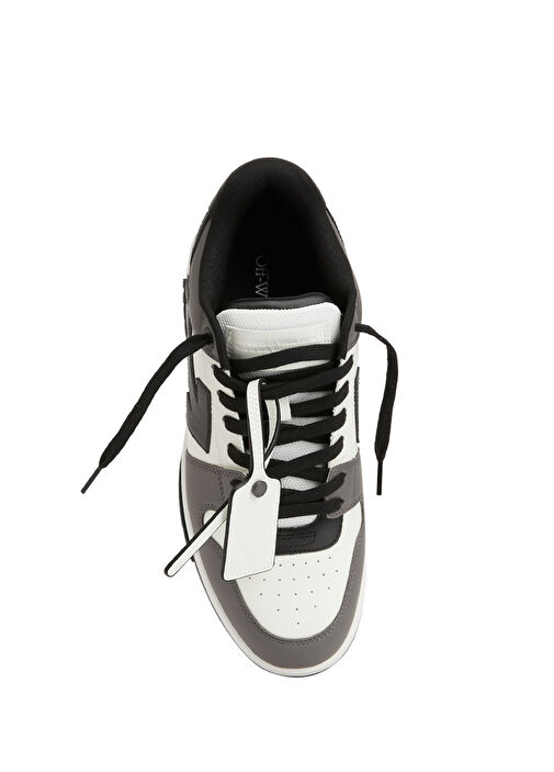 Beyaz Gri Erkek Deri Sneaker - Görsel 5