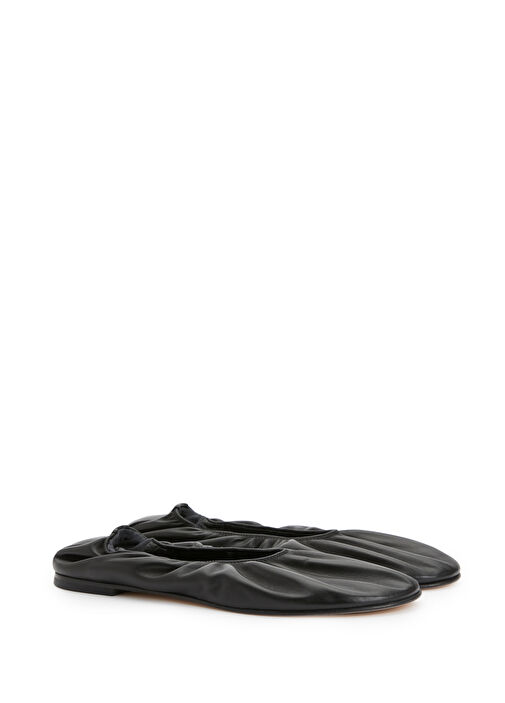 Balla Siyah Deri Babet - Görsel 3