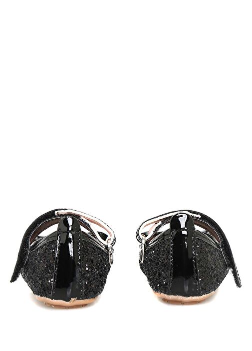 Siyah Simli Kız Bebek İlk Adım Ayakkabısı - Görsel 5