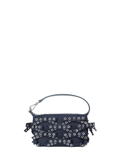 【GANNI】Small Butterfly Bow Eyelet Mix Denim Tote Bag butterfly small pouch bow eyelet bag in mix denim – Twigs