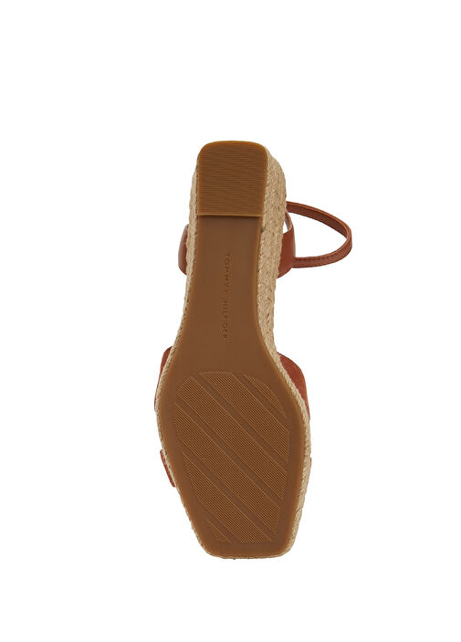 Kahverengi Kadın Deri Espadril - Görsel 6