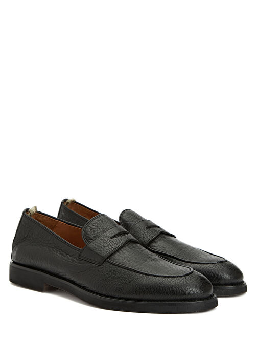 Opera Siyah Dokulu Erkek Deri Loafer - Görsel 3