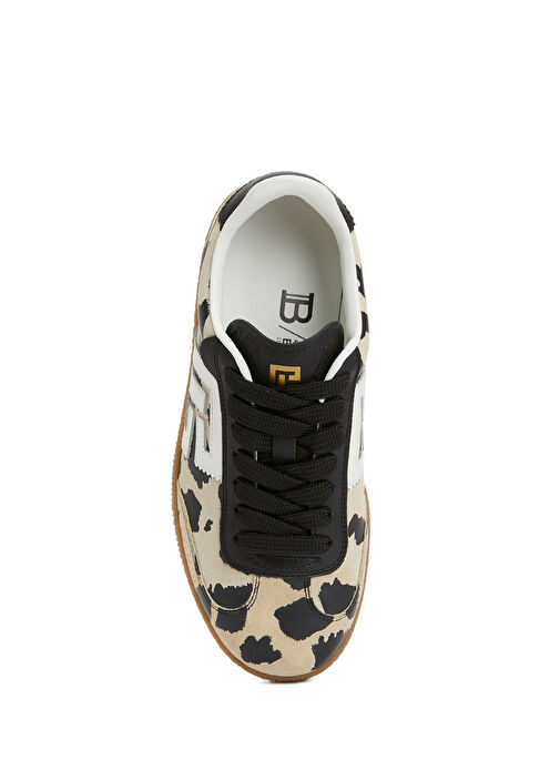 Leopar Kadın Deri Sneaker - Görsel 5