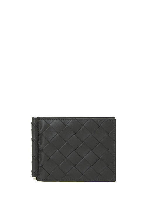 Intrecciato Siyah Erkek Deri Cüzdan