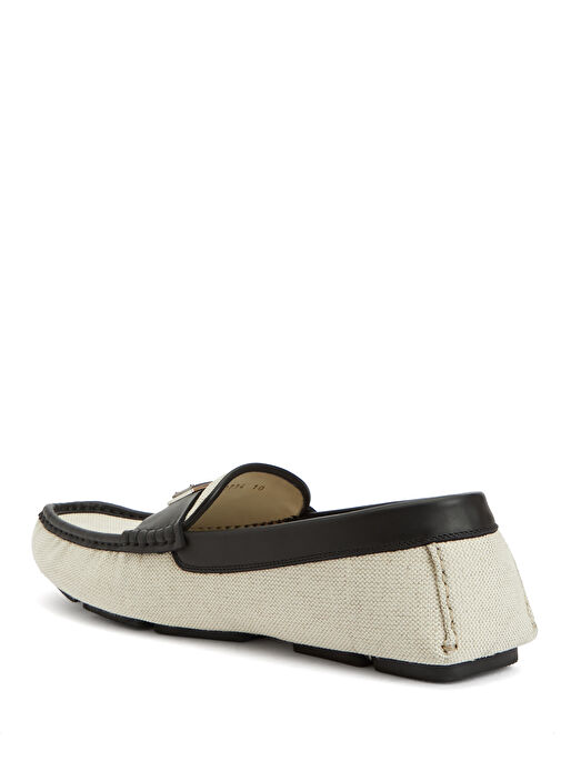 Siyah Beyaz Erkek Loafer - Görsel 4