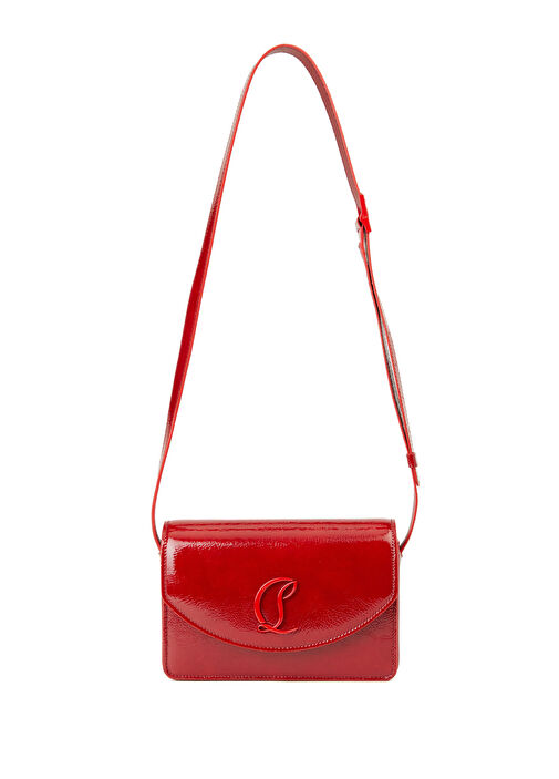Christian Louboutin - Loubi54 Small Kırmızı Kadın Rugan Çapraz