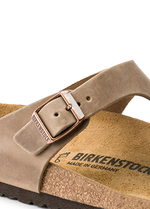 Gizeh Leoi Bej Erkek Deri Terlik - Görsel 6