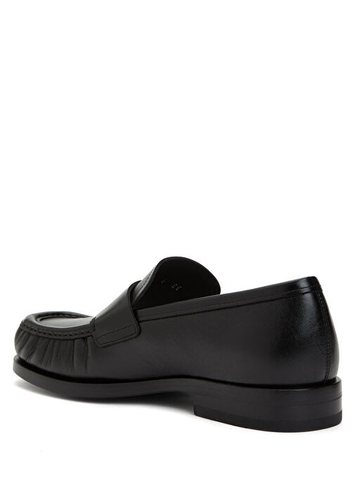 Ferragamo Siyah Ferragamo Deri Erkek Loafer