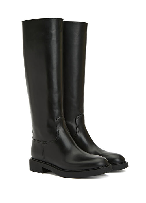 Siyah Kadın Deri Çizme - Görsel 3