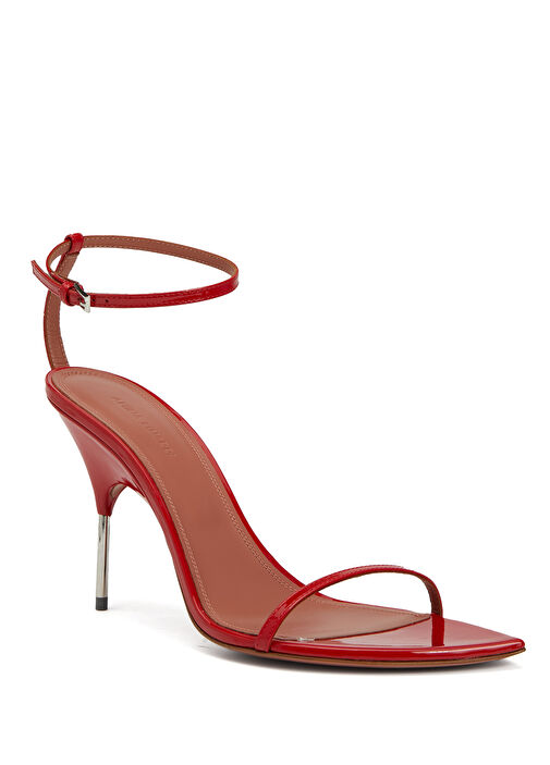 Bruna Kırmızı Kadın Deri Sandalet - Görsel 3