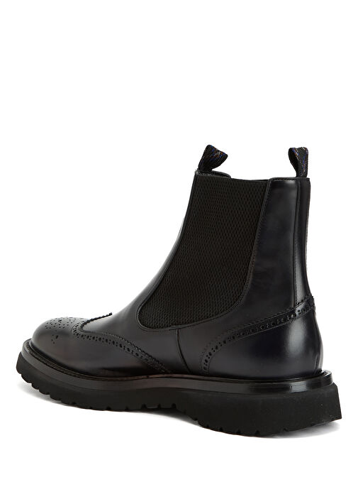 Lacivert Erkek Deri Bot - Görsel 4