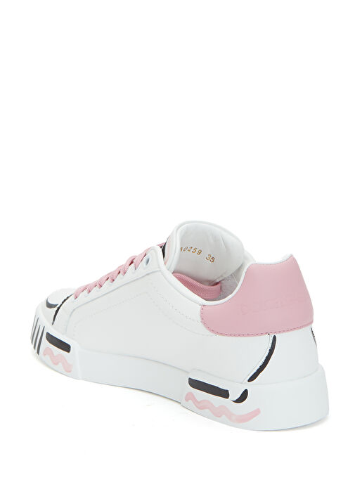 Portofino Beyaz Kadın Deri Sneaker - Görsel 4