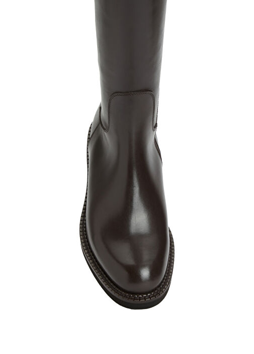 Kahverengi Kadın Deri Çizme - Görsel 5