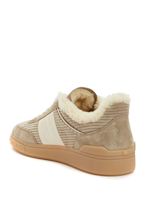 Vizon Kadın Deri Sneaker - Görsel 4