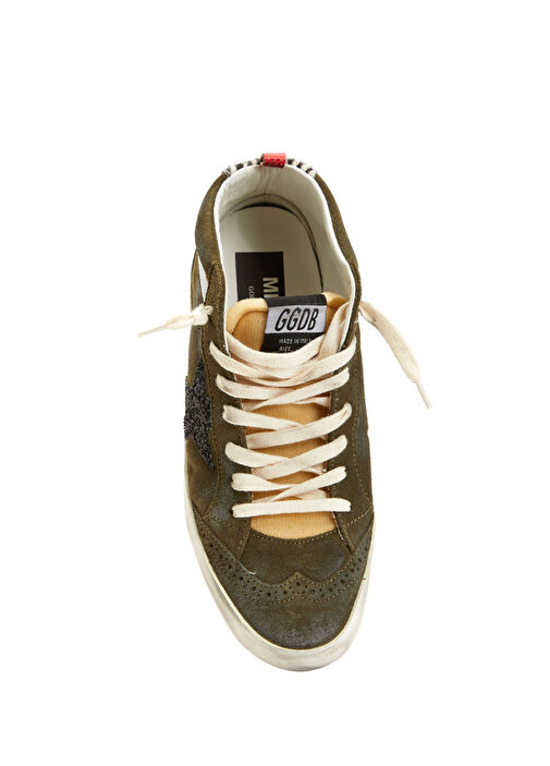 Super Star Koyu Yeşil Kadın Deri Sneaker - Görsel 5