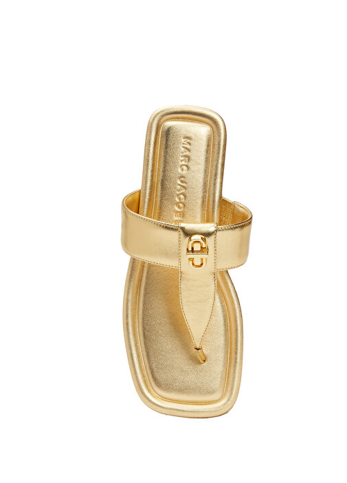 Gold Kadın Deri Terlik - Görsel 5