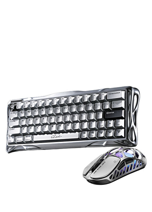 Gravastar - Mercury V60 Pro Chrome Silver Kablolu Manyetik Gaming