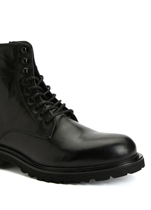 Divarese Siyah Divarese Deri Erkek Bot