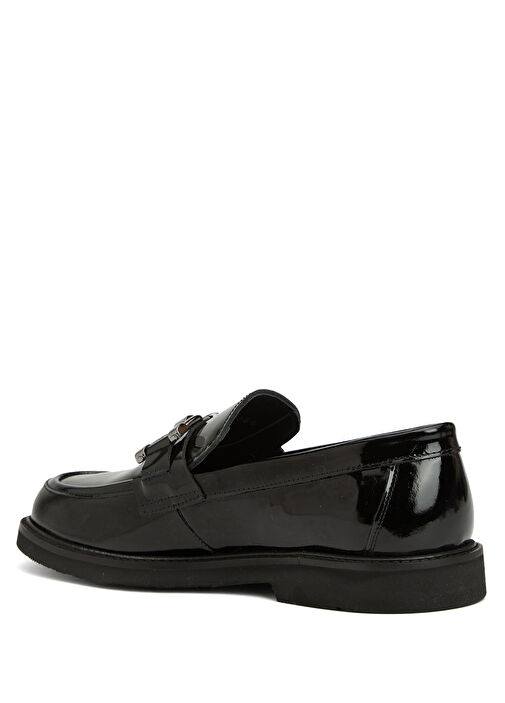 Siyah Kadın Rugan Loafer - Görsel 4