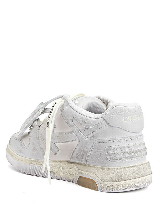 Beyaz Kadın Deri Sneaker - Görsel 4