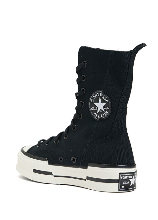 Chuck 70 Plus Siyah Beyaz Kadın Kanvas Sneaker - Görsel 4