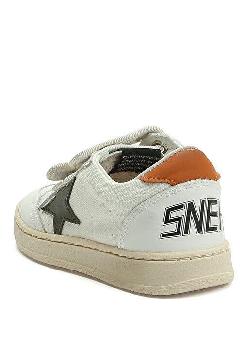 Ballstar Beyaz Çocuk Deri Sneaker - Görsel 4